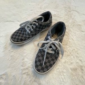 Black and White Checkered Sneakers
